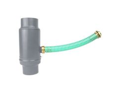 80mm Dusty Grey Coated Galvanised Steel Rainwater Diverter