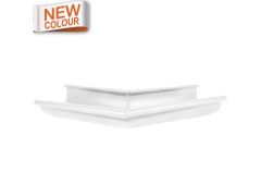 115mm Half Round 13516M White Galvanised Steel 135 degree External Gutter Angle