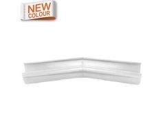 115mm Half Round 13516M White Galvanised Steel 135 degree Internal Gutter Angle