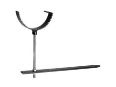 125mm (5") Half Round Rise & Fall Bracket for Cast Iron Gutter  - Black