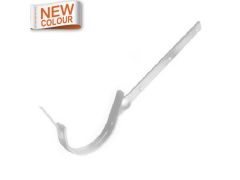 125mm Half Round 9016M White Galvanised Steel Side Fix Rafter Bracket