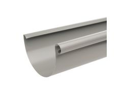 125mm Half Round Dusty Grey Galvanised Steel Gutter 3m Length