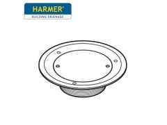 200m Circular Vinyl Solid Plate Grate Stainless Steel with Plug Seal - Threaded