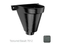 200mm Cast Aluminium Flat Back Hopper Head -63mm (2.5