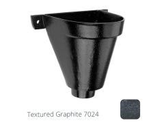 200mm Cast Aluminium Flat Back Hopper Head -63mm (2.5