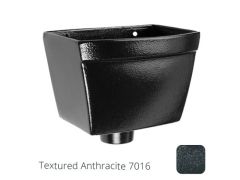 250mm Cast Aluminium Rectangular Hopper Head 63mm (2.5