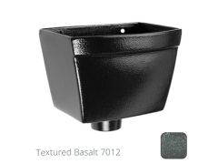 250mm Cast Aluminium Rectangular Hopper Head 63mm (2.5