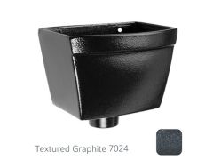 250mm Cast Aluminium Rectangular Hopper Head 63mm (2.5