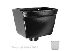 250mm Cast Aluminium Rectangular Hopper Head 63mm (2.5