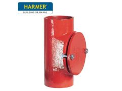 50mm Harmer SML Cast Iron Soil & Waste Above Ground Pipe - Round Access Pipes - 175mm length