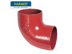 50mm Harmer SML Cast Iron Soil & Waste Above Ground Pipe - Single Bend - 88 Degree