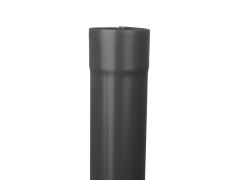 80mm Anthracite Grey Galvanised Steel Downpipe 3m Length - 15 years Product Warranty