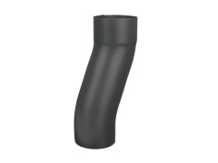 80mm Anthracite Grey Galvanised Steel Downpipe 60mm Projection Fixed Offset