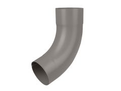 80mm Dusty Grey Galvanised Steel Downpipe 90 Degree Bend