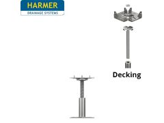 95-165mm Harmer Modulock Non-Combustible Pedestal with Self leveling head for Timber Decking