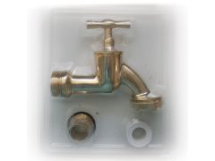 Brass bib tap 3/4