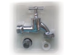 Chrome bib tap 3/4