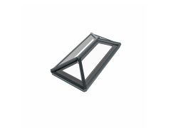 Rainclear roof lantern to suit finished external kerb size 2000 x 1000mm - 9910 Satin White internal &  7016M Anthracite Grey external frame with blue tinted double glazed glass