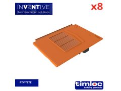 Thin Leading Edge Tile Vent Terracotta - pack of 8
