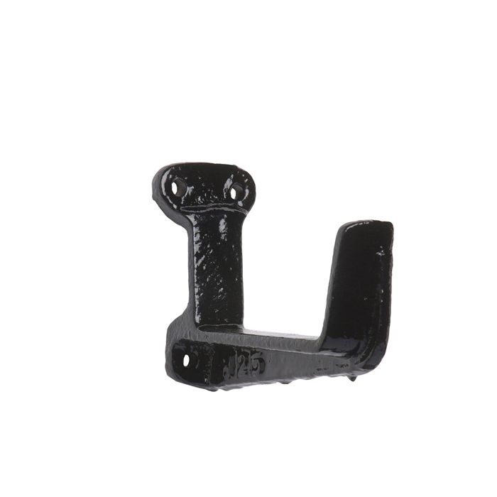 100 x 75mm (4"x3") Hargreaves Foundry Cast Iron Box Fascia Bracket - Pre-Painted Black - from Rainclear Systems