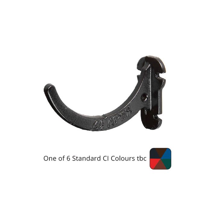 125mm (5") Half Round Cast Iron Fascia Bracket - One of 6 CI Standard RAL Colours TBC