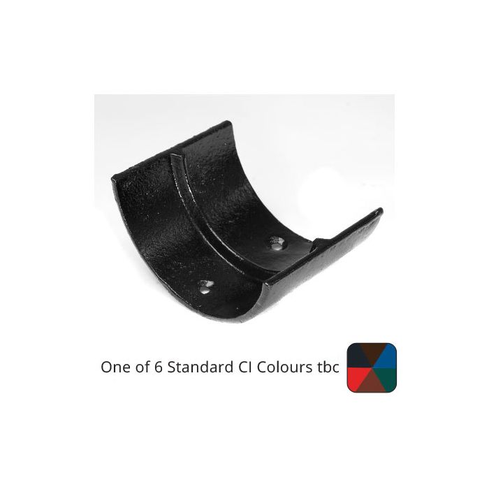 125mm (5") Half Round Cast Iron Gutter Union - One of 6 CI Standard RAL Colours TBC