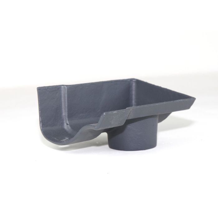 100mm (4") Hargreaves Foundry Ogee Cast Iron 65mm Dropend Outlet - External  - Primed
