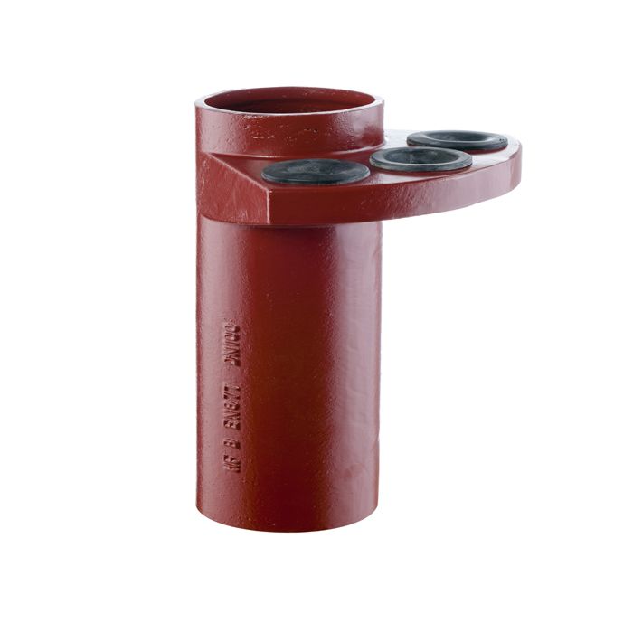 100mm Hargreaves Halifax Soil Cast Iron Manifold Connector with 3 Plugs