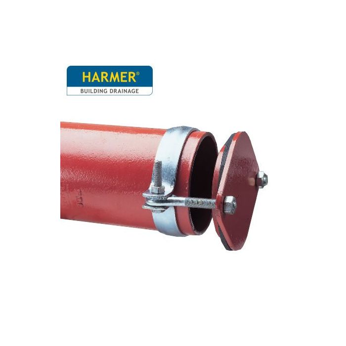 100mm Harmer SML Cast Iron Soil & Waste Above Ground Pipe - End Caps - Plug
