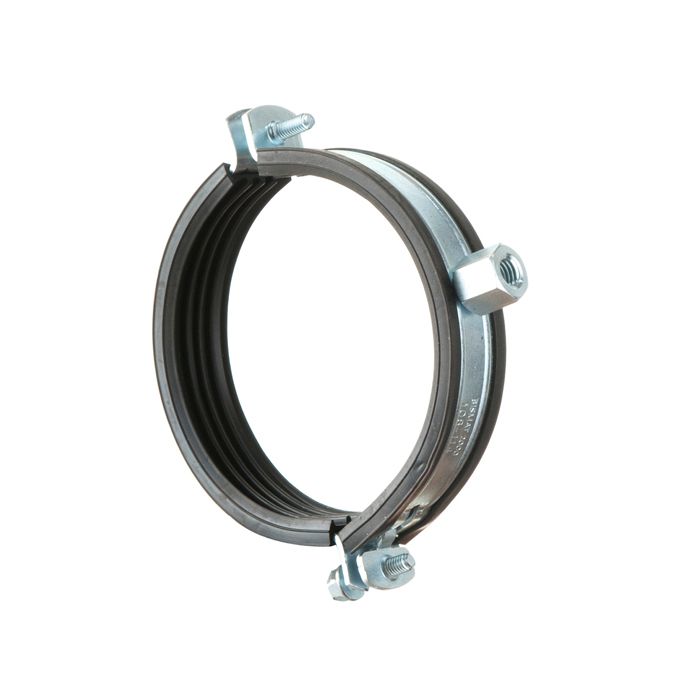 200mm Zinc Plated Rubber Lined Bismat Brackets for Hargreaves Halifax Drain & Soil