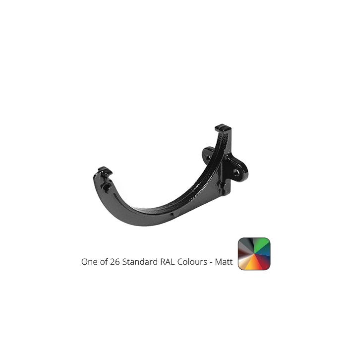 115mm (4.5") Half Round Cast Aluminium Gutter Fascia Bracket - One of 26 Standard Matt RAL colours TBC 