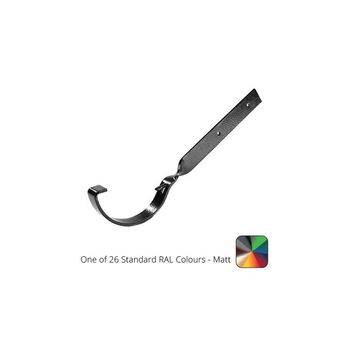 100mm (4") Half Round Cast Aluminium Gutter Side Fix Rafter Bracket - One of 26 Standard Matt RAL colours TBC 