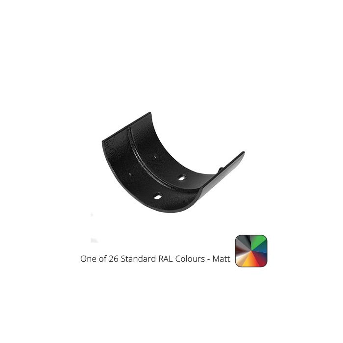 115mm (4.5") Half Round Cast Aluminium Gutter Union - One of 26 Standard Matt RAL colours TBC 