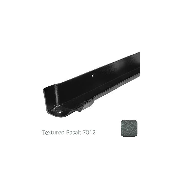 115mm (4.5") Victorian Ogee Cast Aluminium Gutter 1.83m length - Textured Basalt Grey RAL 7012 