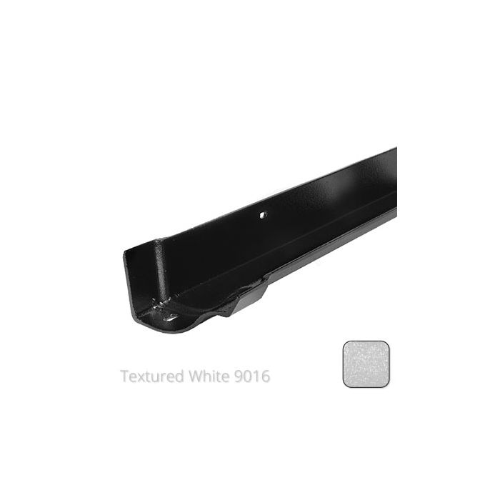 115mm (4.5") Victorian Ogee Cast Aluminium Gutter 1.83m length - Textured Traffic White RAL 9016 
