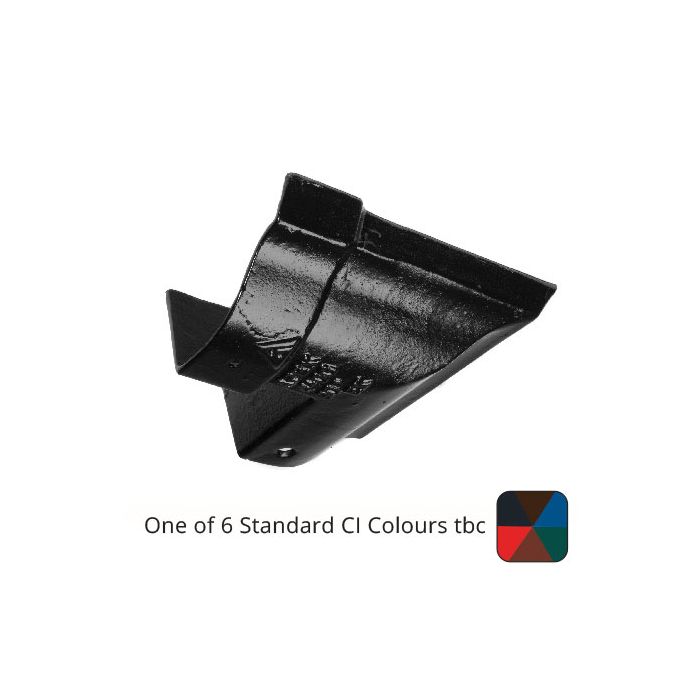 115mm (4.5") Victorian Ogee Cast Iron 90 degree External Gutter Angle - One of 6 CI Standard RAL Colours TBC

