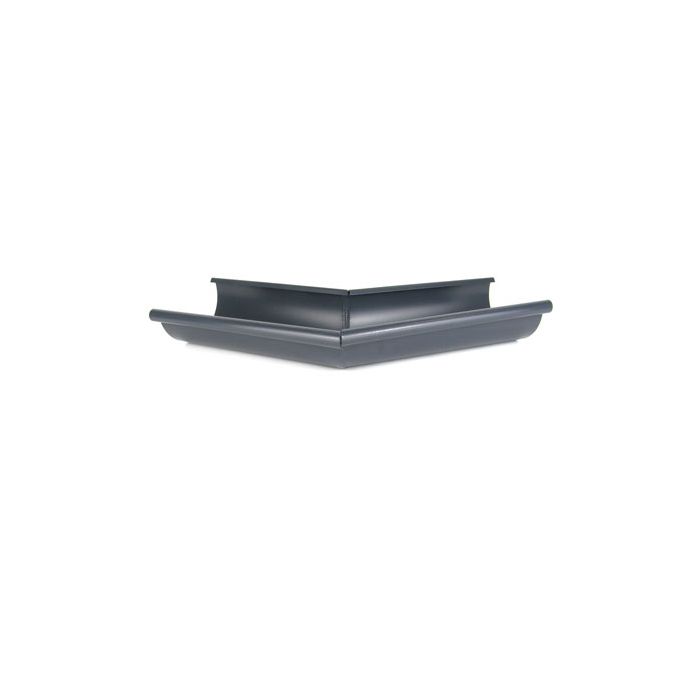 115mm Half Round Anthracite Grey Galvanised Steel 135degree  External Gutter Angle