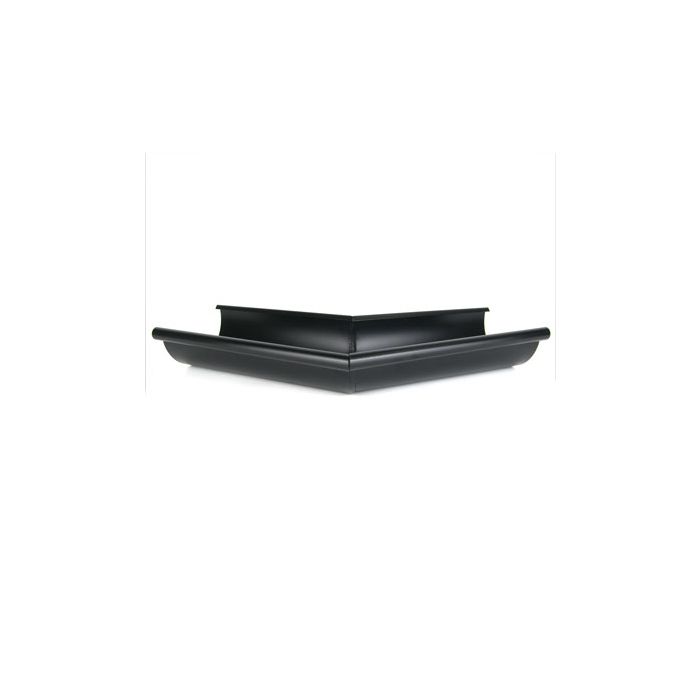 115mm Half Round Black Coated Galvanised Steel 135degree External Gutter Angle
