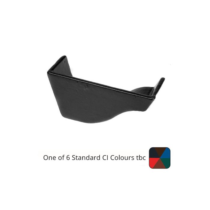 125mm (5") Victorian Ogee Cast Iron Left Hand Internal Stop End - One of 6 CI Standard RAL Colours TBC