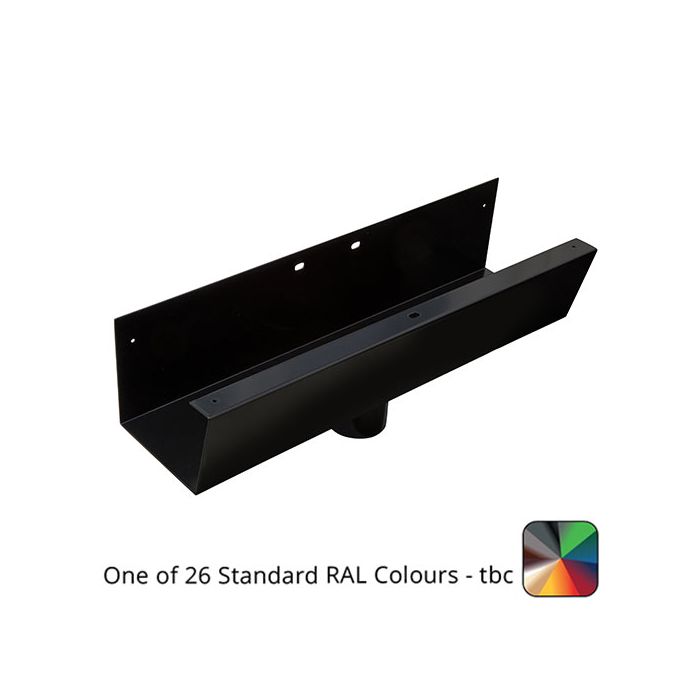 125x100mm Aluminium GX Smooth Box 63mm Running Outlet - One of 26 Standard Matt RAL colours TBC