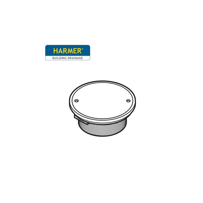 150mm Circular Solid Plate Grate Nickel Bronze with Plug Seal - Direct Fix 
