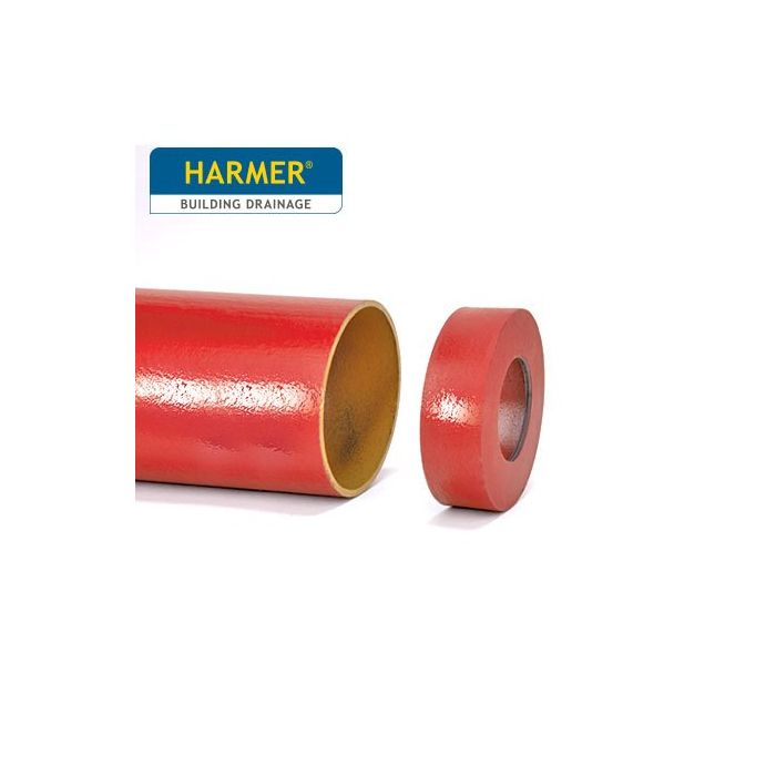 150mm Harmer SML Cast Iron Soil & Waste Above Ground Pipe - End Caps - Tapped