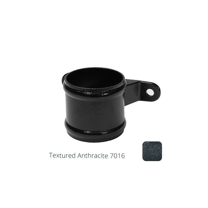 63mm (2.5") Cast Aluminium Eared Socket - Textured Anthracite Grey RAL 7016