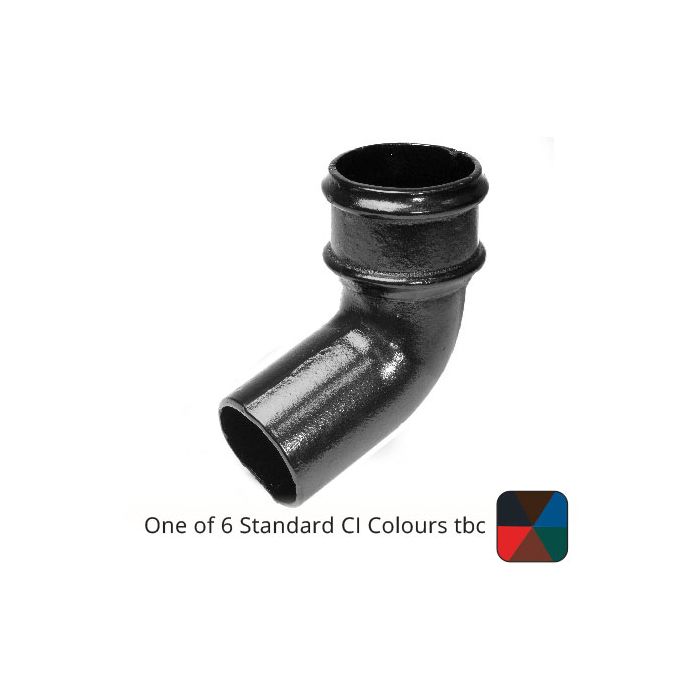 75mm (3") Cast Iron 112 degree Bend without Ears - One of 6 CI Standard RAL Colours TBC