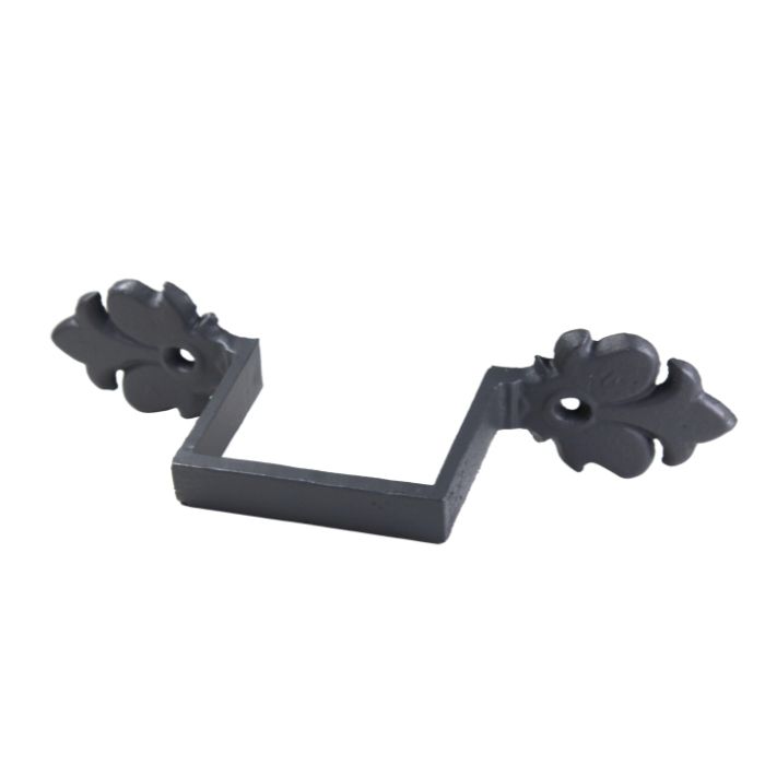 75x75mm (3"x3") Hargreaves Foundry Cast Iron Square Downpipe Ornate Earband Type C - Primed