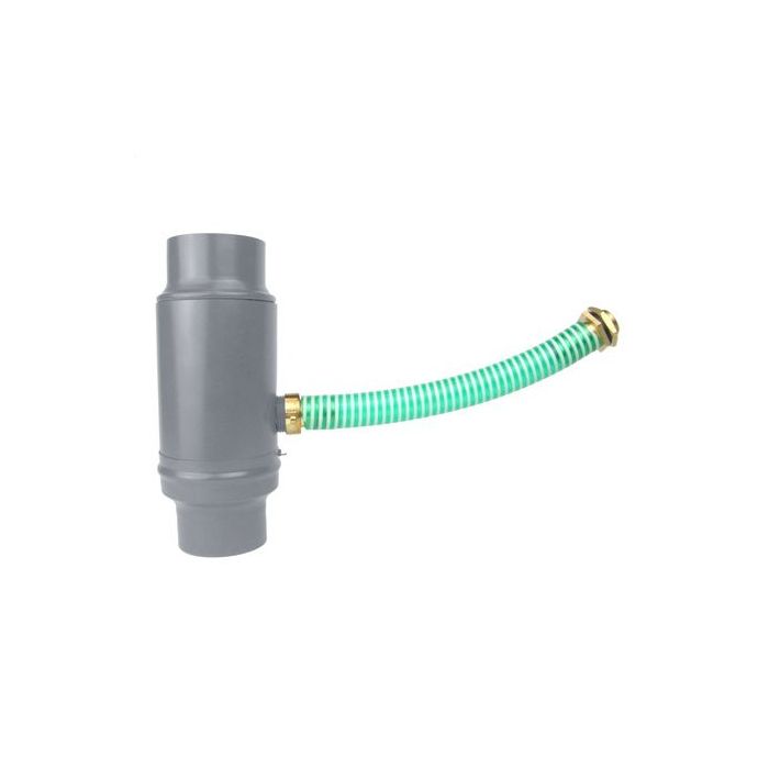100mm Dusty Grey Coated Galvanised Steel Rainwater Diverter