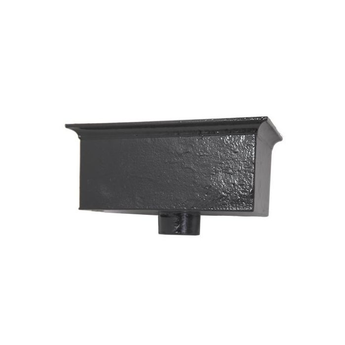 Cast Iron H42(18) Ornamental Hopper - 457x184x150mm - Black