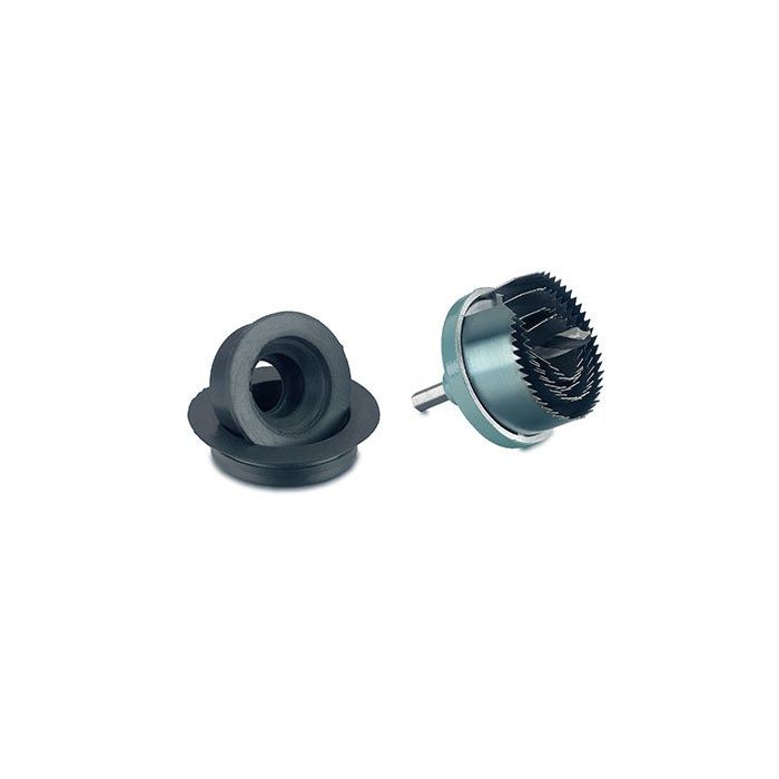 Holesaw set with 32mm-50mm rubber grommets