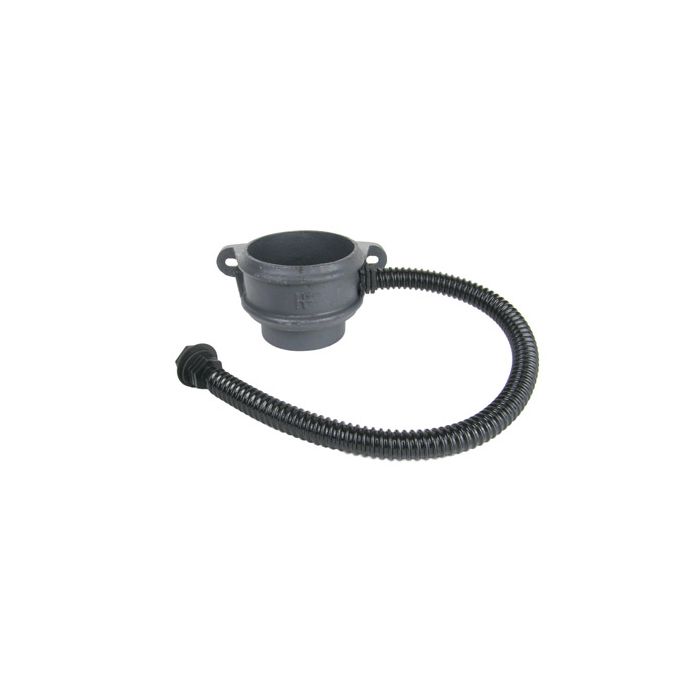 Right-hand 65mm (2.5") Cast Iron Downpipe Rainwater Divertor - Primed
