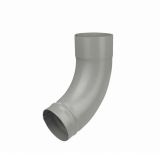 100mm RAL 9007 'Grey Aluminium' Galvanised Steel Downpipe Shoe